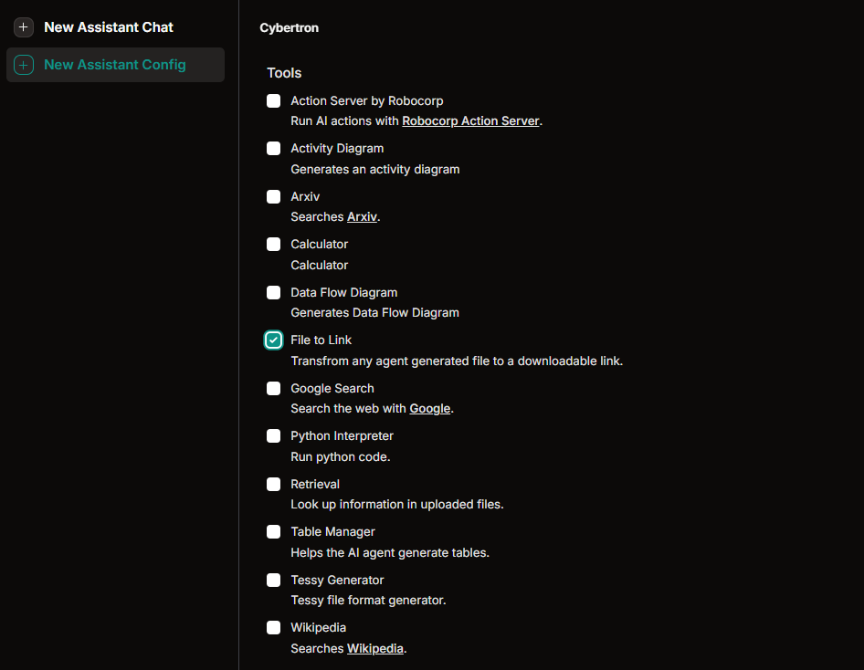  File to link config